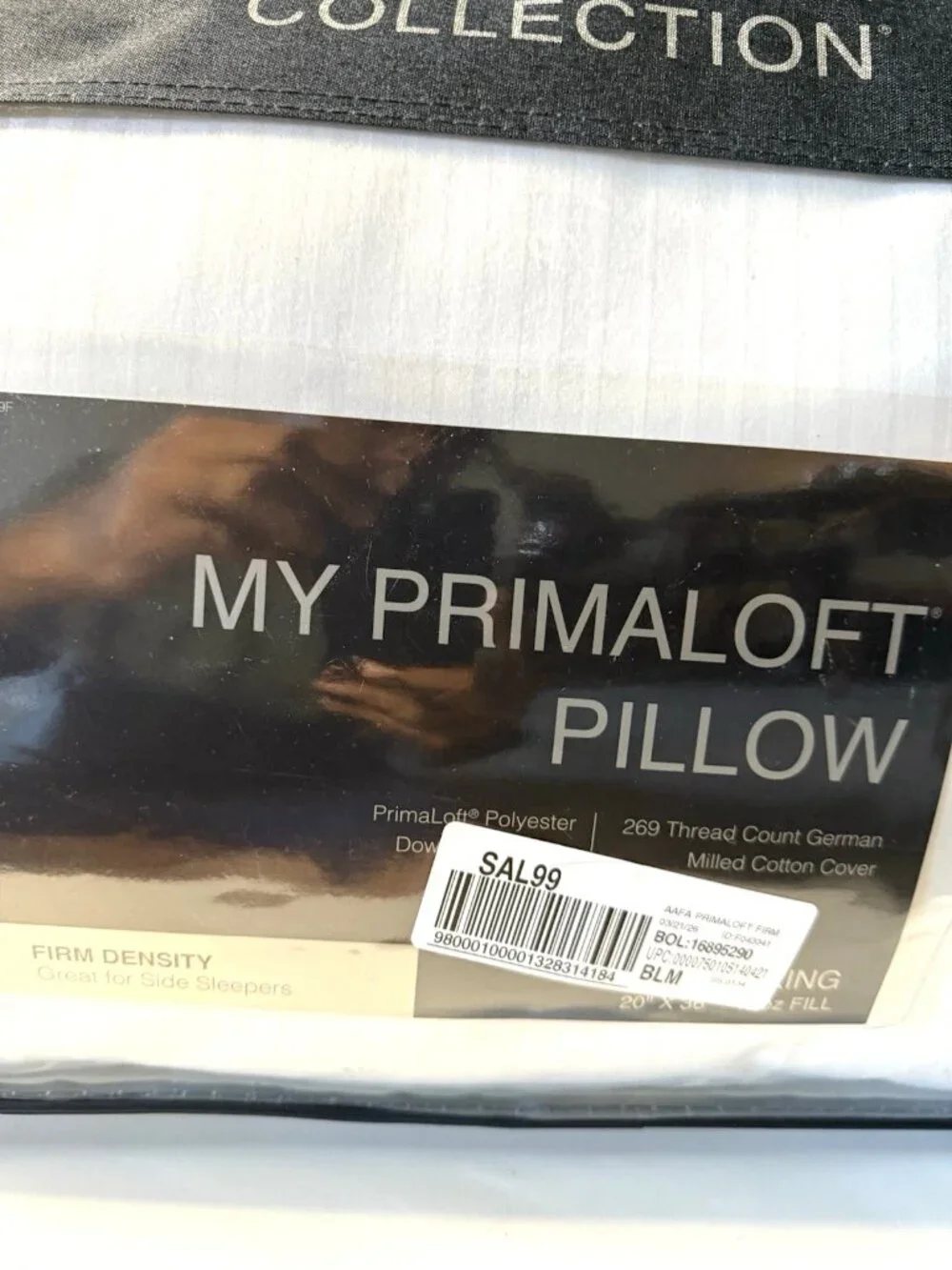 My Primaloft Asthma & Allergy Friendly Down Alternative Firm Pillow - King Size